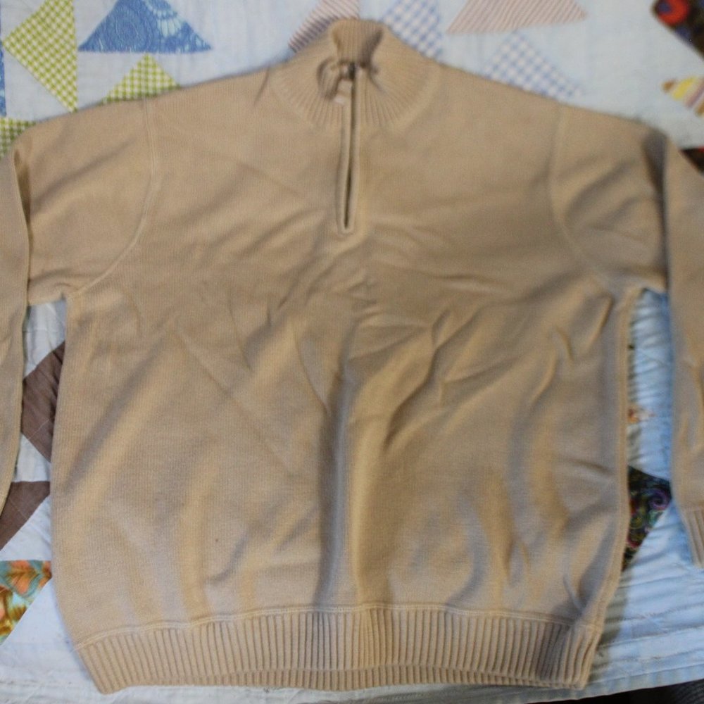 Eddie Bauer Beige Sweater Size XL 100% Cotton